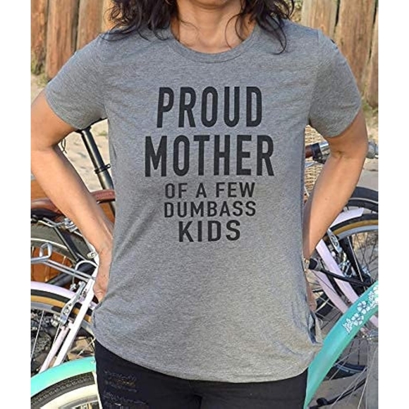 Bella + Canvas Tops - Womens Proud Mother Funny Shirt